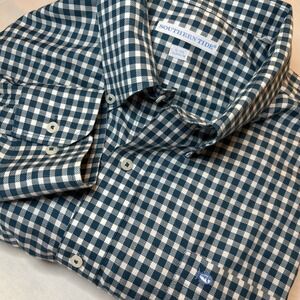 Southern Tide Classic Fit Gingham Check  Button Down Shirt Men's Size 2XL